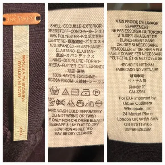 Free People Black Vevlet Solid Oh So Easy Babydoll Dress Size Small - Picture 6 of 6